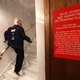 A trader wears Levi's clothing ahead of the Levi Strauss & Co. IPO at the New York Stock Exchange (NYSE) in New York, U.S., March 21, 2019. REUTERS/Brendan McDermid - RC192FC69000